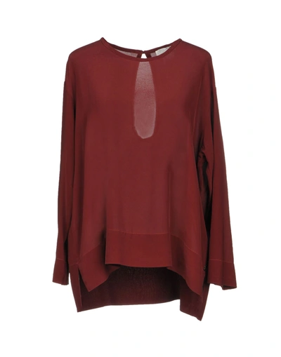 Ottod'ame Blouses In Maroon
