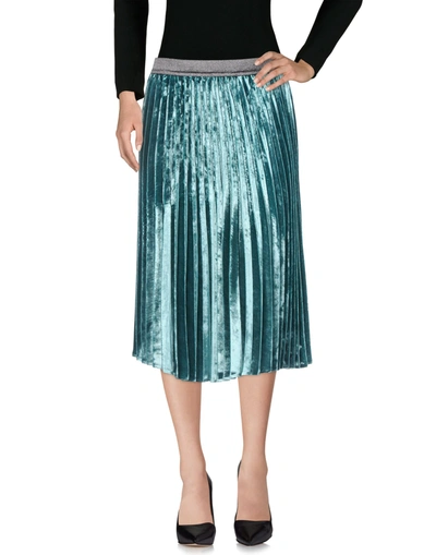 Pinko Midi Skirts In Emerald Green