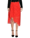 Ermanno Scervino Midi Skirts In Red