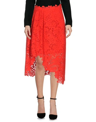 Ermanno Scervino Midi Skirts In Red