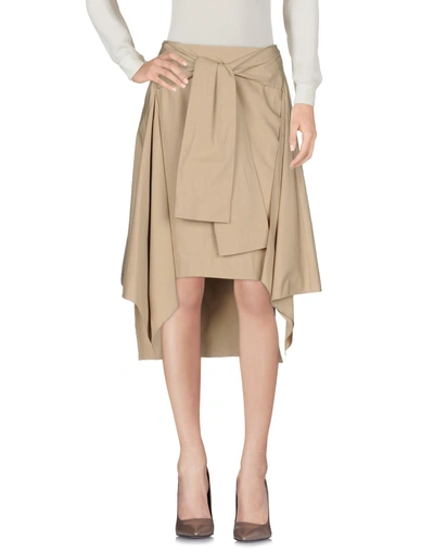 Aalto Knee Length Skirt In Sand