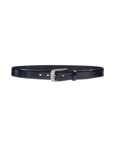 Brian Dales Leather Belt In Blue