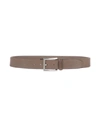 D'amico Leather Belt In Khaki