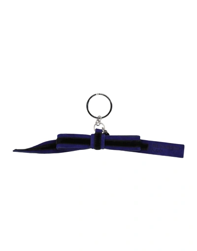 Jil Sander Key Ring In Bright Blue