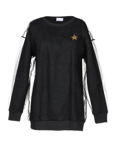 Red Valentino Sweatshirt In Black