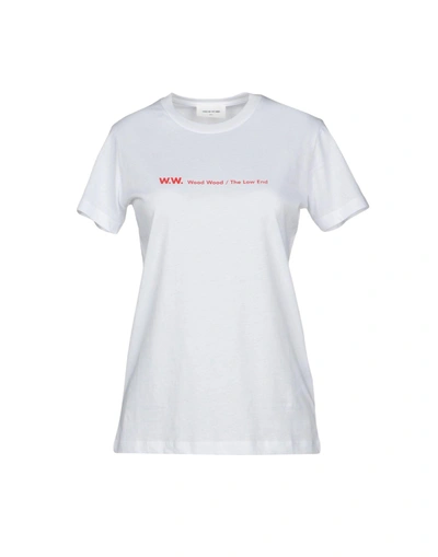 Wood Wood T-shirts In White