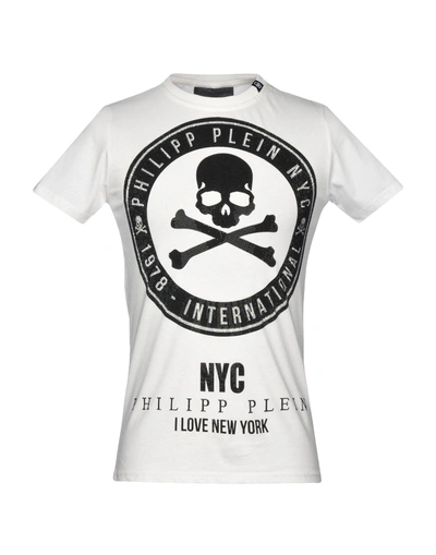 Philipp Plein T-shirts In White | ModeSens