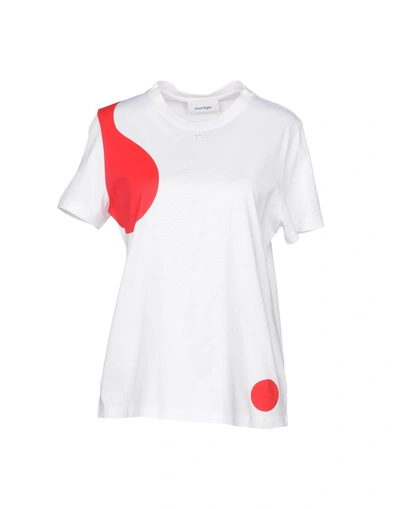 Courrges T-shirts In White
