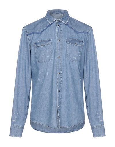 Dondup Denim Shirt In Blue