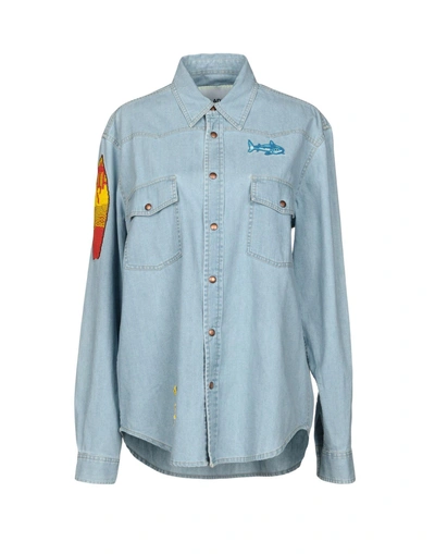 Ava Adore Denim Shirt In Blue