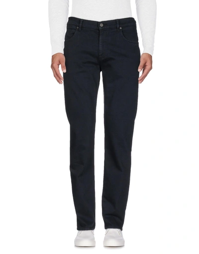 7 For All Mankind Denim Trousers In Black