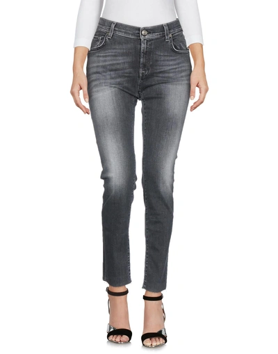 7 For All Mankind Denim Pants In Black