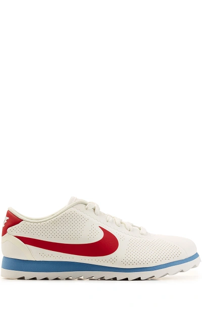 Nike Cortez Ultra Moire Perforated Leather Sneakers In Summit White/  Varsity Red | ModeSens