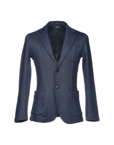 Armani Jeans Suit Jackets In Dark Blue