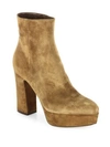 Gianvito Rossi Texas Suede Platform Booties