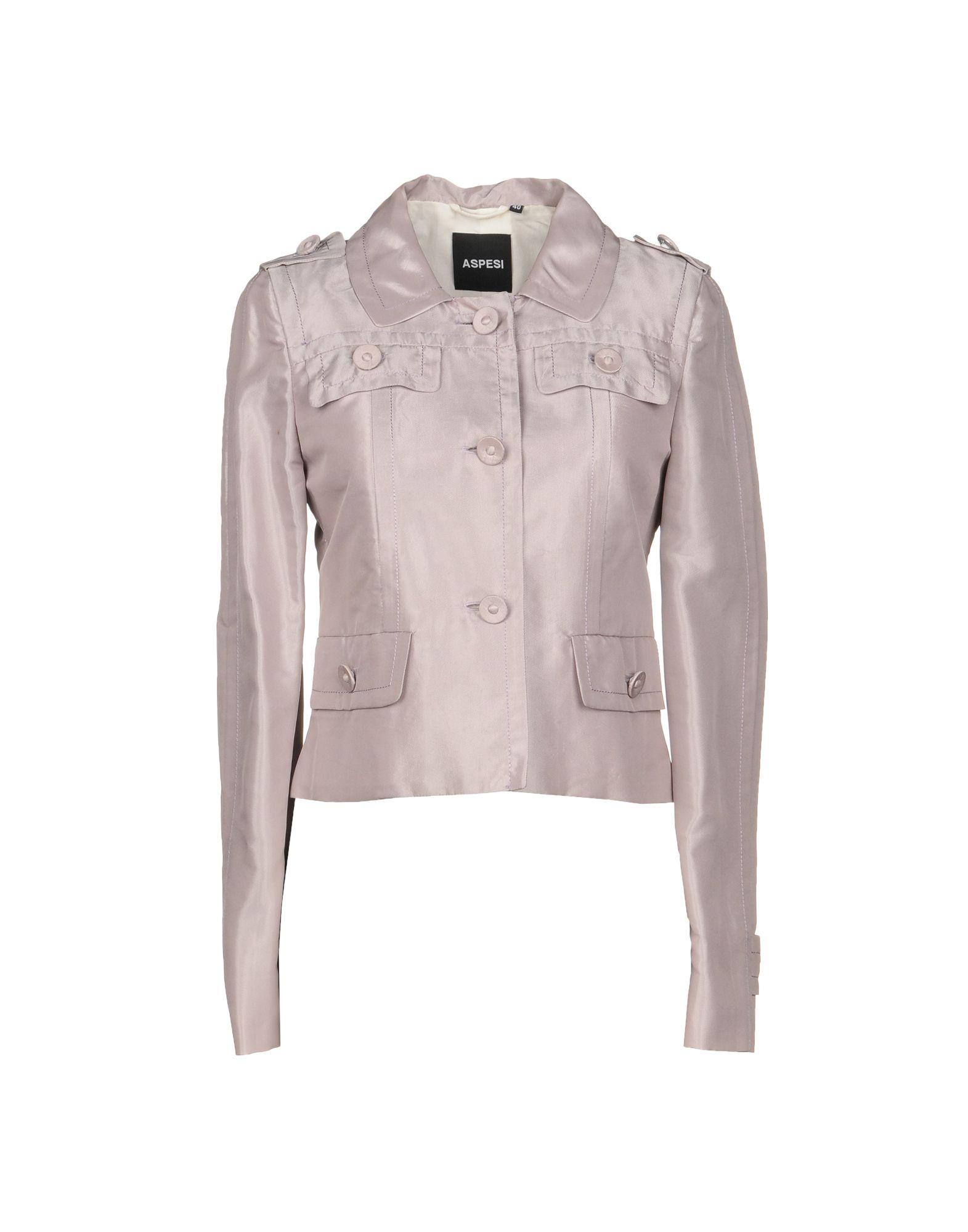 Aspesi Blazer In Dove Grey ModeSens