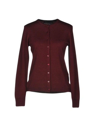 Alessandro Dell'acqua Cardigans In Maroon