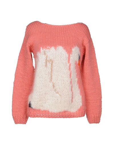 Maiami Sweaters In Coral
