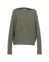 Vince Cashmere Blend In Military Green