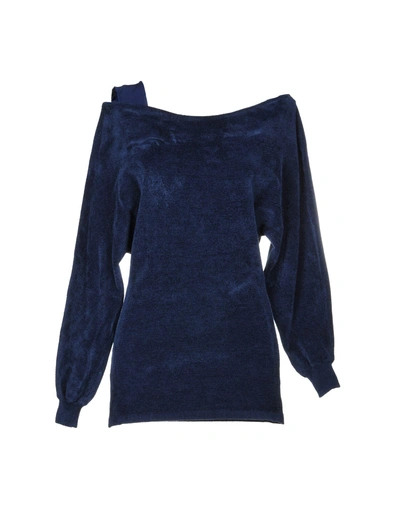 Alberta Ferretti Sweaters In Dark Blue