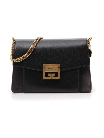 Givenchy Small Gv3 Shoulder Bag In Black/grey