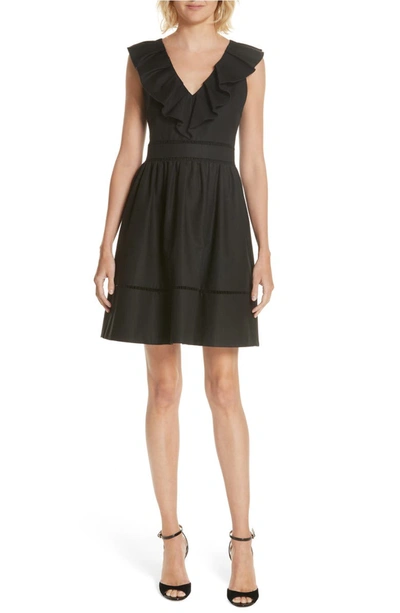 Kate spade ruffle neck dress cheap