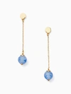 Kate Spade Flying Colors Linear Earrings In Blue
