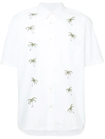 Jimi Roos Embroidered Short-sleeve Shirt - White