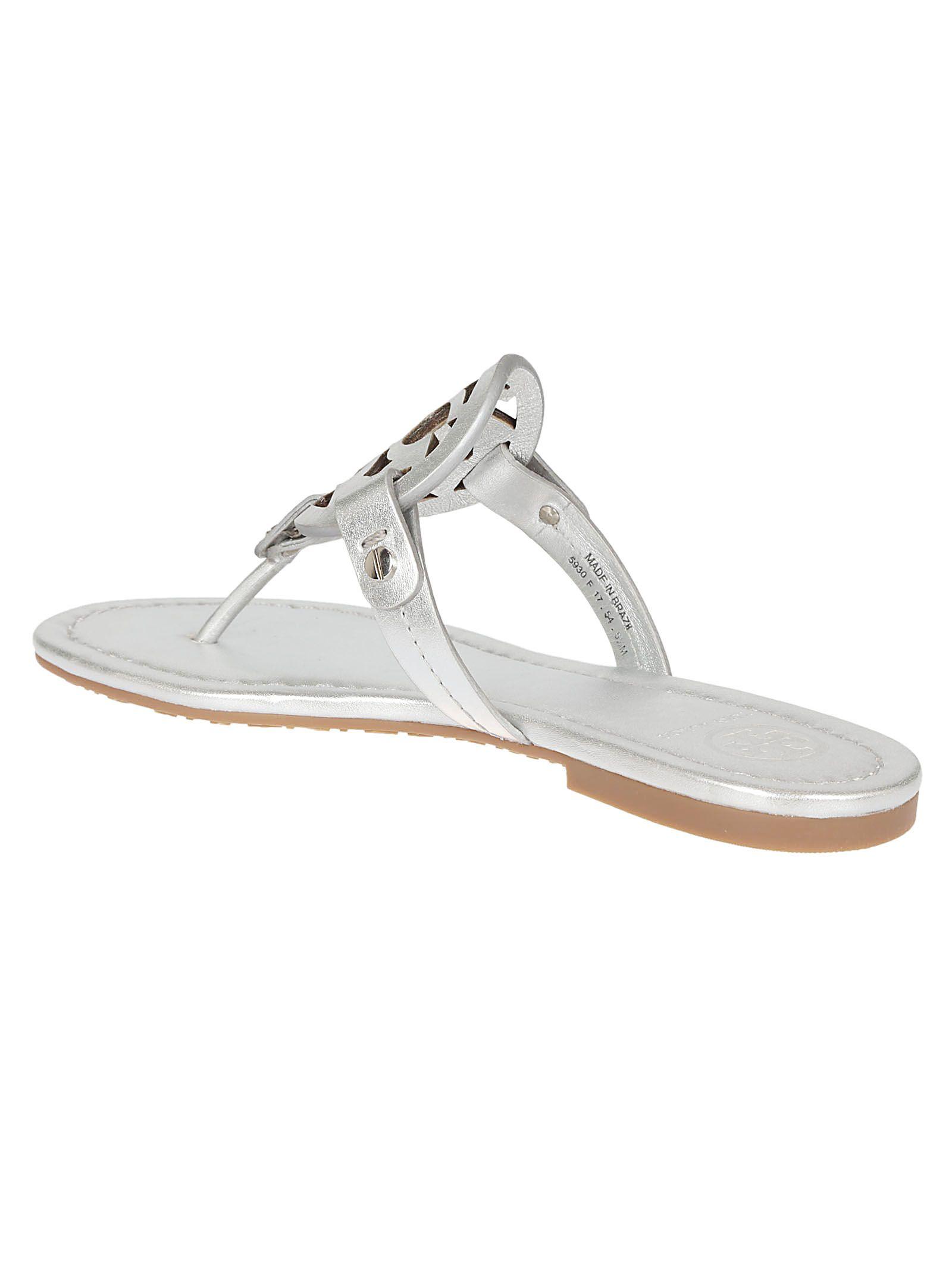tory burch black and silver flats