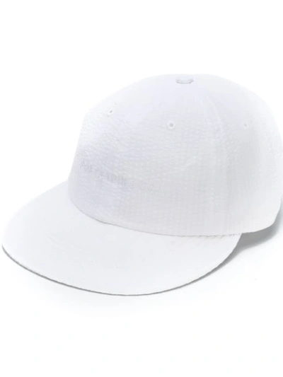 Pop Trading International Logo Embroidered Cap - White