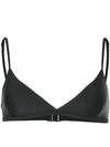 Matteau The Tri Crop Black Bikini Top