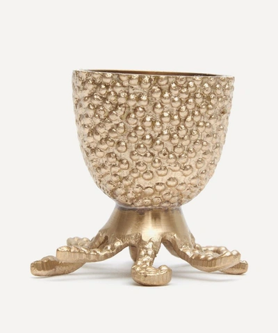 Doing Goods Octopus Egg Cup In Gold-tone