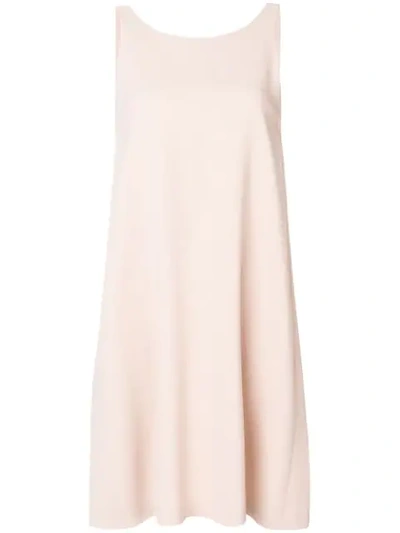 Antonelli Deep V Back Relaxed Fit Day Dress - Pink