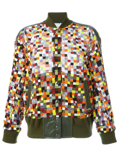 Sacai Checked Bomber Jacket