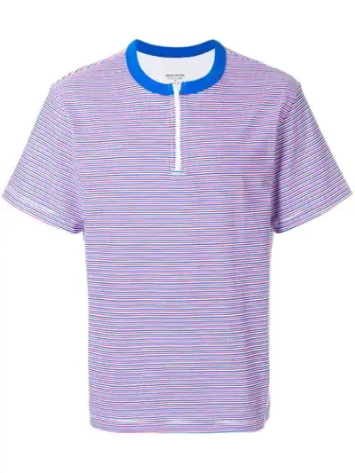Noon Goons Zip Detail Striped T-shirt - Multicolour