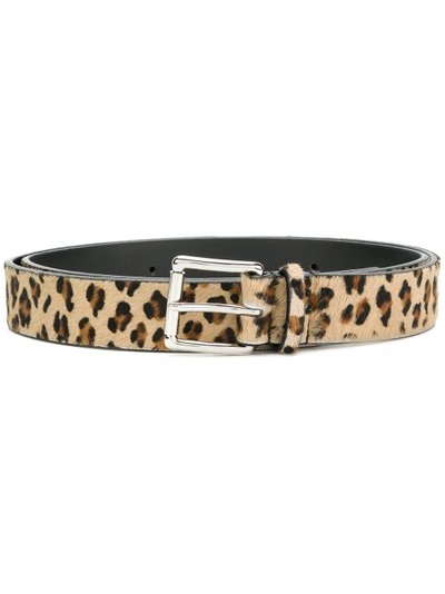 Très Bien Leopard Print Belt