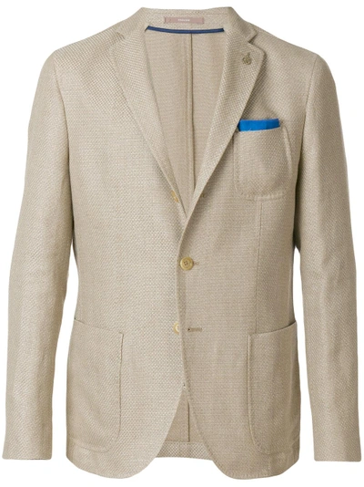 Paoloni Classic Fitted Blazer - Nude & Neutrals