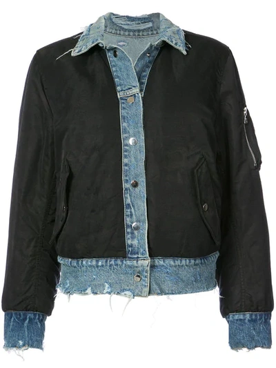 Amiri Wendbare Jeansbomberjacke In Ink