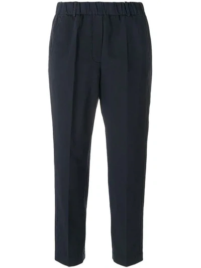 Incotex Cropped Tailored Trousers - Blue