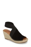 Gentle Souls Colleen Espadrille Wedge In Rose Gold Metallic Leather