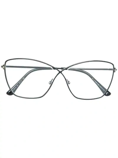 Tom Ford Eyewear Butterfly Frame Glasses - Black