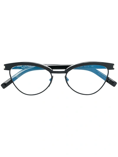Saint Laurent Cat Eye Glasses In Black