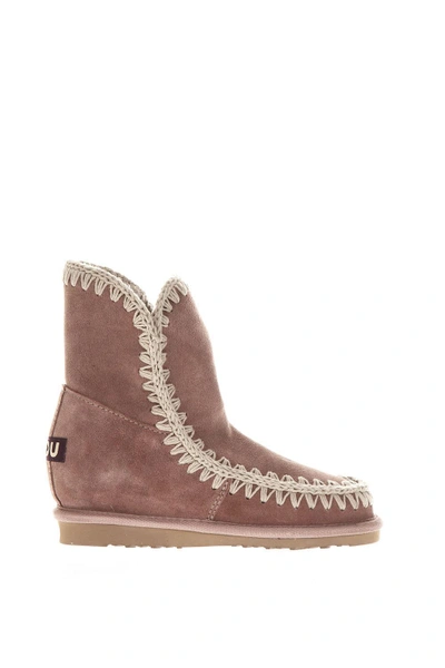 Mou Rose Suede Eskimo Iw Summer Ankle Boots