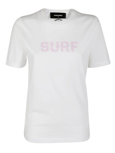 Dsquared2 Surf T-shirt In Bianco
