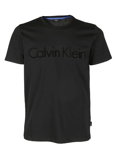 Calvin Klein Logo T-shirt In Nero