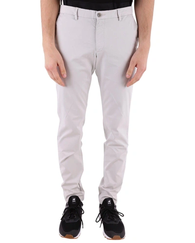 Trussardi Cotton Blend Trousers In Light Grey