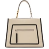 Fendi Runaway Small Tote - Grey In F08zz White