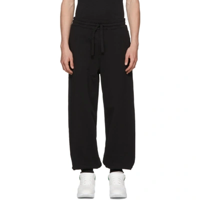 Alexander Mcqueen Tapered-leg Cotton-jersey Track Pants In 1000deepblk