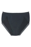 Natori Bliss French Cut Lace Trimmed Briefs In India Ink