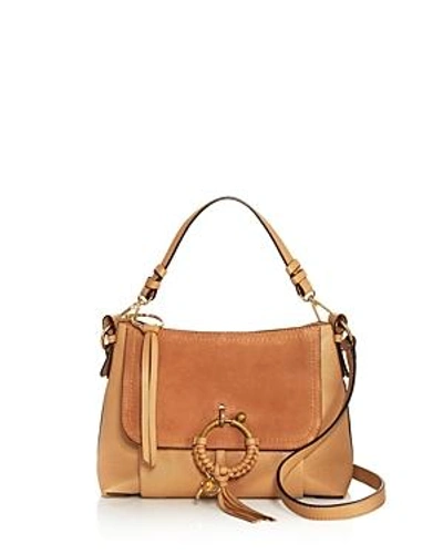 See By Chloé Joan Small Leather Crossbody Bag In Beige